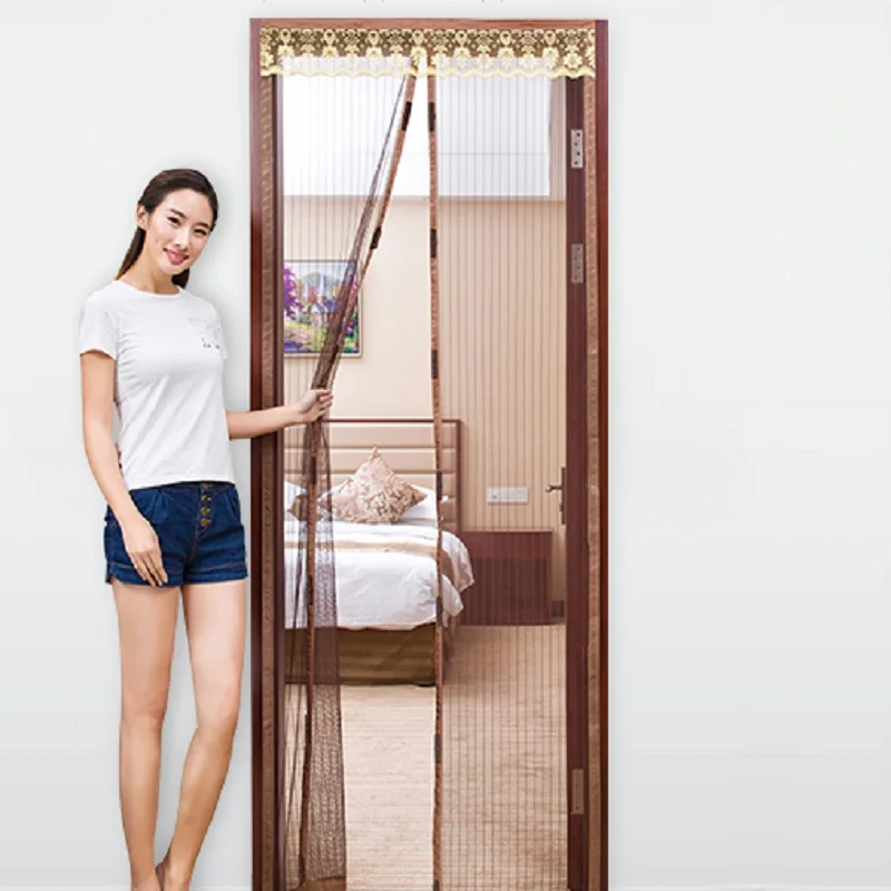 

Summer Anti-mosquito Magnetic Soft Screen Door Curtain Insect Mesh Fly Bug Protect Encrypted Partition Curtains Window Screen