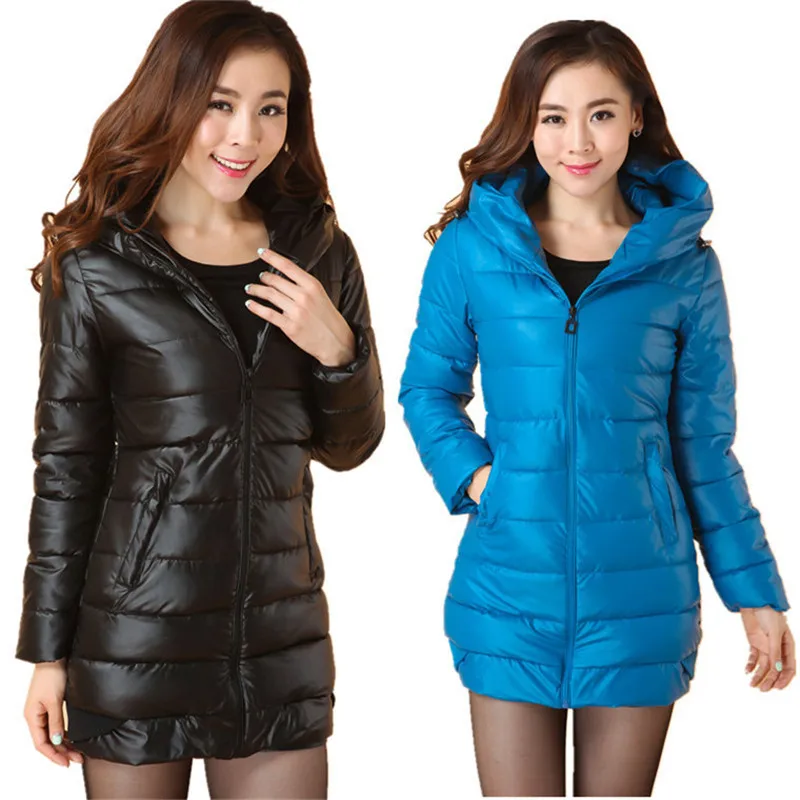 2016 Women s New Slim Female Winter Down Jacket Coat Long Sections Cotton Ladies Padded Jacket