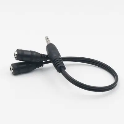 3.5 mm Headphone Earphone Audio Cable Micphone Y Splitter Adapter 1 Female to 2 male Connected Cord to Laptop 3.5 mm Headphone Earphone Audio Cable Micphone Y Splitter Adapter 1 Female to 2 male Connected Cord to Laptop