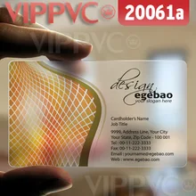 20061 отличный дизайн визиток-матовые лица прозрачная карта тонкий 0,36 мм