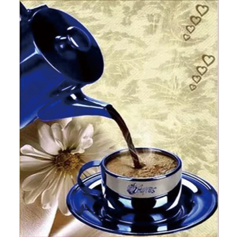 Coffee 5D Diamond Mosaic Painting Cross Stitch Embroidery Home Decor | Дом и сад