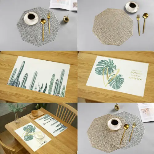 

1pc Pads Home Dining Coaster Cup Coffee Placemats Mats Non-Slip Kitchen Table Decoration Accessories