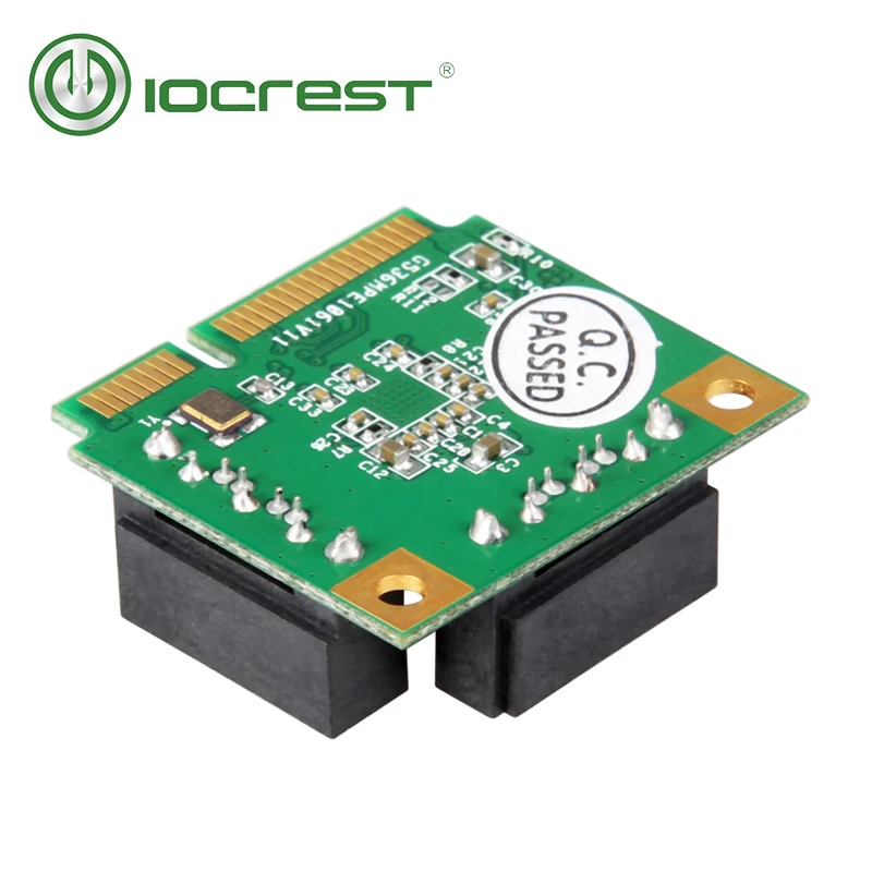 Iocrest Mini Pci Express Interno Sata Iii gb s Raid Asm1061r Controlador Cartão Portas Sata 3.0 6gbps Verde Cartões para acréscimos - Imagem 5