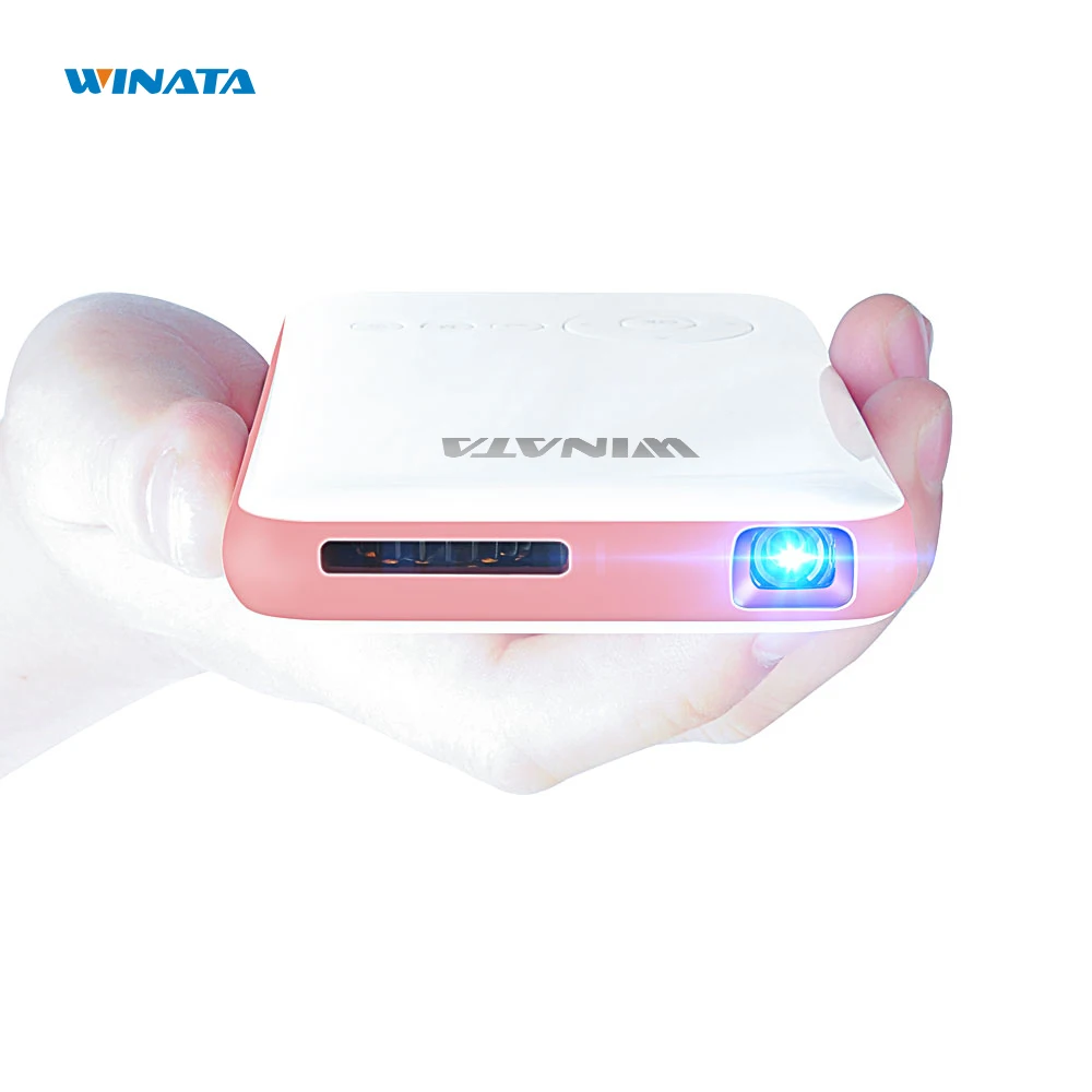 Winata Мини карманный проектор 1080 P HDMI DLP Wi-Fi смартфон Android OS Bluetoothbt4.0 proyector 5000 мАч