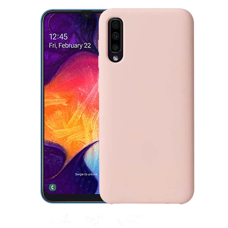 

Liquid Silicone Case For Samsung A50 Case Back Cover Phone Cases For Samsung Galaxy A50 GalaxyA50 A 50 SM-A505F A505 A505F
