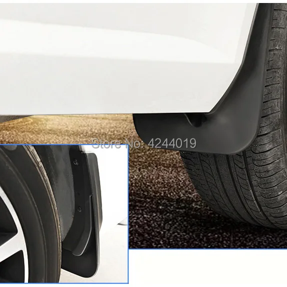 REAR 2PCS 12 Rubber /& S//S Kick Back Mud Flap