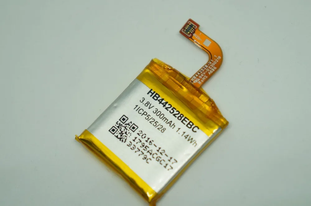 300 мАч Оригинал HB442528EBC 1ICP5/25/28 батарея для Huawei часы Смарт драгоценность