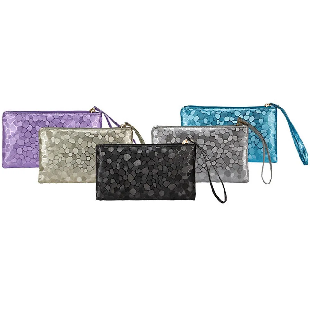 

2017 coin purse women shiny pattern Coins Change Purse Clutch Zipper Zero Wallet Phone Key Bags high quality monederos para #5