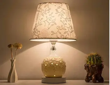 

Nordic modern simple remote control ceramic romantic bedroom creative table lamp TA9082