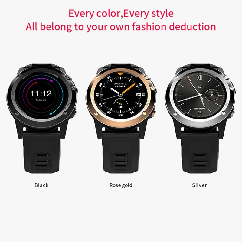 SHZONS H1 3g Smartwatch телефон 1,39 дюймов Android 4,4 MTK6572 двухъядерный 1,2 ГГц 4 Гб ПЗУ IP68 Водонепроницаемый МП камера шагомер