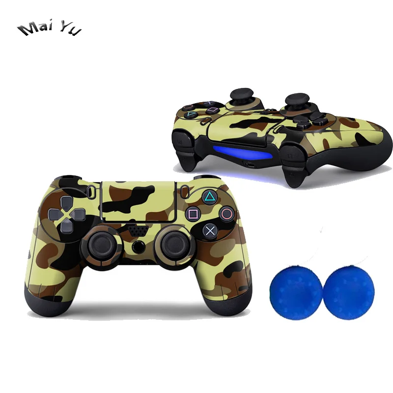 

Professional PS 4 Game Controller Stickers with Controllers Cap Military Camouflage for Playstation 4 Controller Same 013