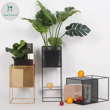 Луи моды скандинавского дизайнера железная художественная полка с цветком простая полка для комнатной гостиной продукт