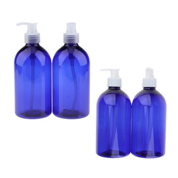 

4Pcs BPA-Free Containers for Soap, Shampoo, Lotions, Liquids, Creams, Aromatherapy Oils (500ml) Lotion Bottle Empty