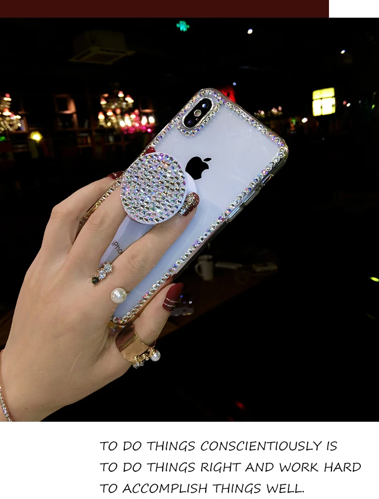 Diamond чехол для телефона Blackberry KEYone Кейт Jacky Key2 Leap DTEK70 DTEK60 расширяющаяся подставка