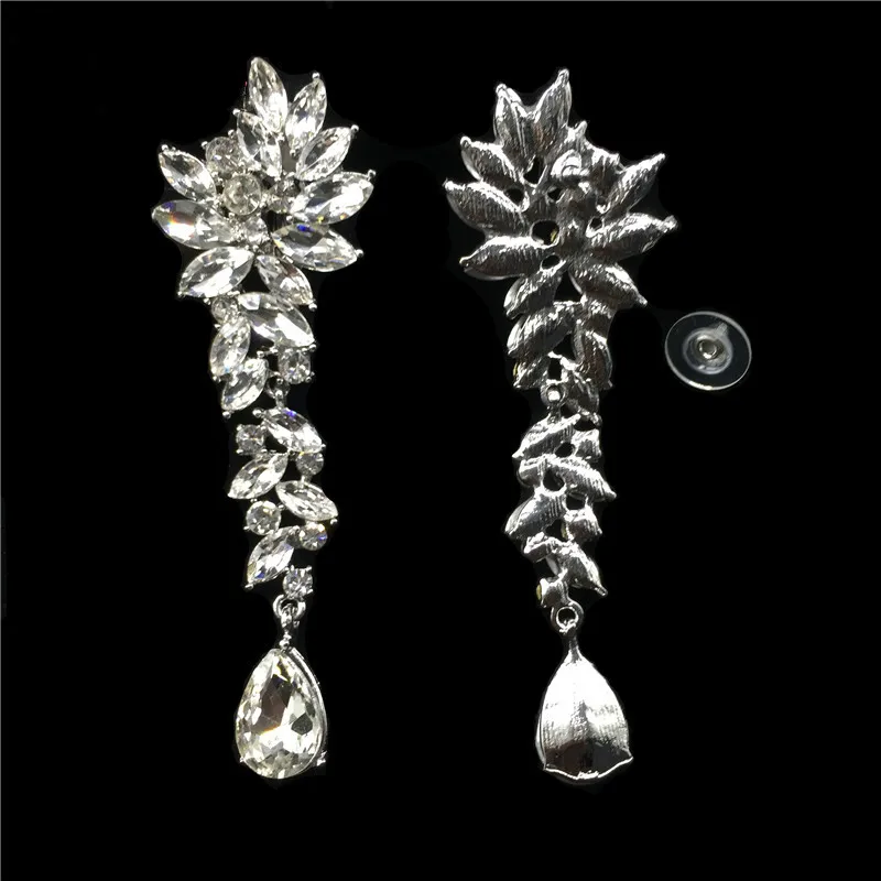 Fashion-Flower-Sparkling-Drop-Piercing-Earrings-and-ear-Earrings-Elegant-Charming-Wedding-Earrings-For-Women-Gift (3)
