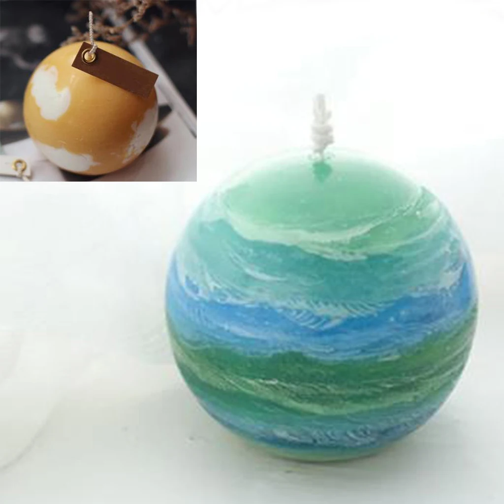 Высокая термостойкость, Прозрачная форма шара, Пластиковая форма для изготовления свечей, форма для мыла, глина, инструменты для творчества