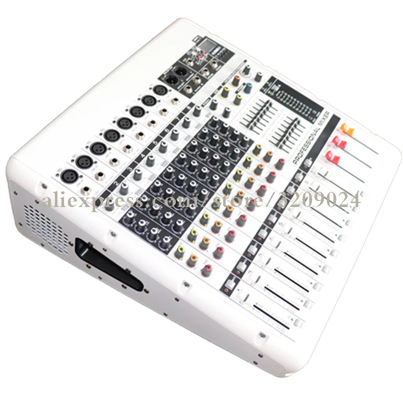 US $366.70 Pro Power Amplifier 8 Channel Mixer Karaoke Bluetooth USB PC Record Live Studio Audio Microphone Mic Mixer System
