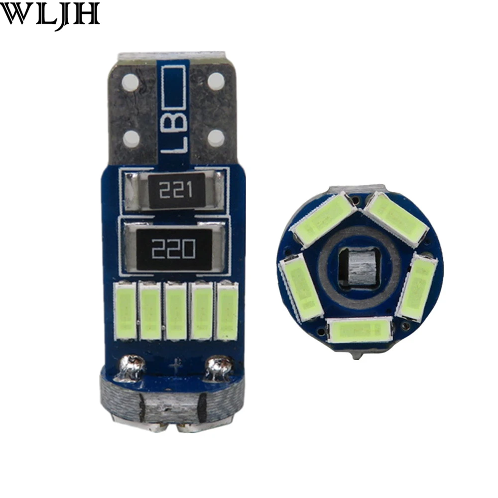 Автомобисветодиодный Светодиодная лампа WLJH 4x Canbus T10 W5W 4014SMD светильник 12 В|lamp