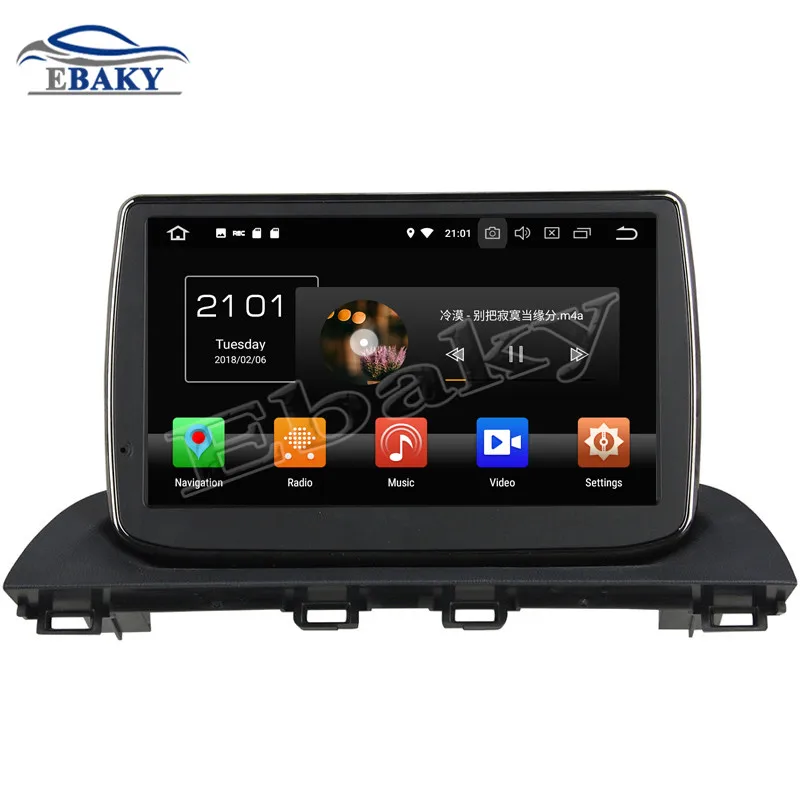 Top NaviTopia 9inch 4GB RAM 64GB ROM Octa Core Android 9.0 Car DVD Radio For Mazda 3 Axela 2014 with GPS/WIFI/Bluetooth 4