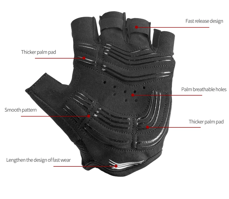 CoolChange противоударные велосипедные перчатки дышащие велосипедные перчатки с открытыми пальцами спортивные Нескользящие велосипедные перчатки для мужчин и женщин