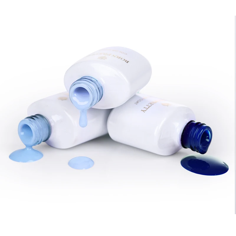 BORN PRETTY 12 Pcs Nail Gel Set Nude Grey Soak Off UV Gel Lacquer Nails Polish Kit Manicure LED Varnish