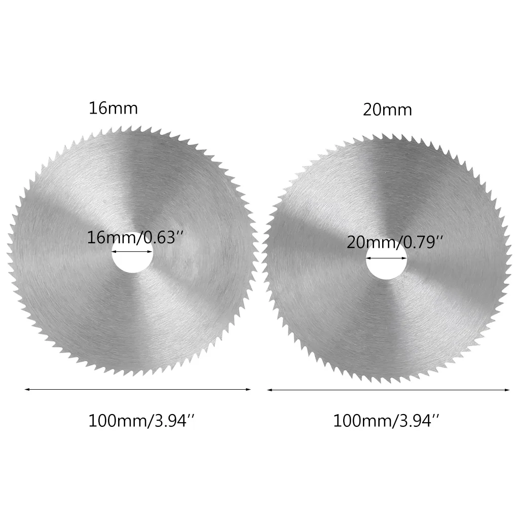 4 дюйма ультратонкий Сталь пильный диск 100 мм диаметр Диаметр 16/20 мм режущий диск для деревообрабатывающий, вращающийся инструмент
