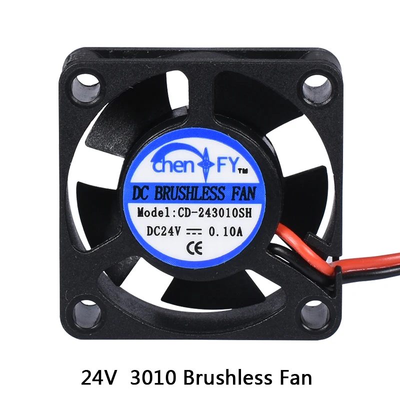 

Free shipping 3010s 30MM 30 x 30 x 10MM 24V 2Pin DC Cooler Small Cooling Fan FOR 3D PRINTER PART