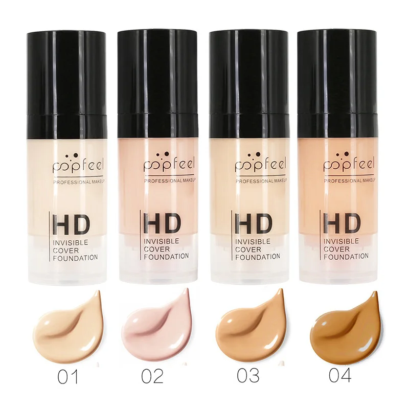 

High Quality 15ml Women Makeup Liquid Foundation Long Lasting Waterproof Facial Base Care Concealer Easy to Wear