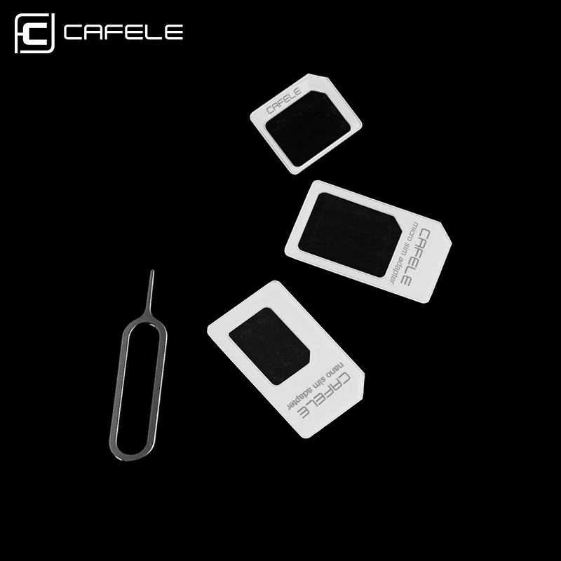 CAFELE 4 in 1 SIM Card Accessories Suit micro SIM Card Tray holder support for iPhone 7 6s 5s Samsung huawei xiaomi Adapter kit CAFELE 4 in 1 SIM Card Accessories Suit micro SIM Card Tray holder support for iPhone 7 6s 5s Samsung huawei xiaomi Adapter kit