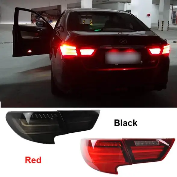 

New LED Rear Lights Kit modification Car styling For Toyota Mark X Reiz 2012 2013 2014 Black  or Red High quality