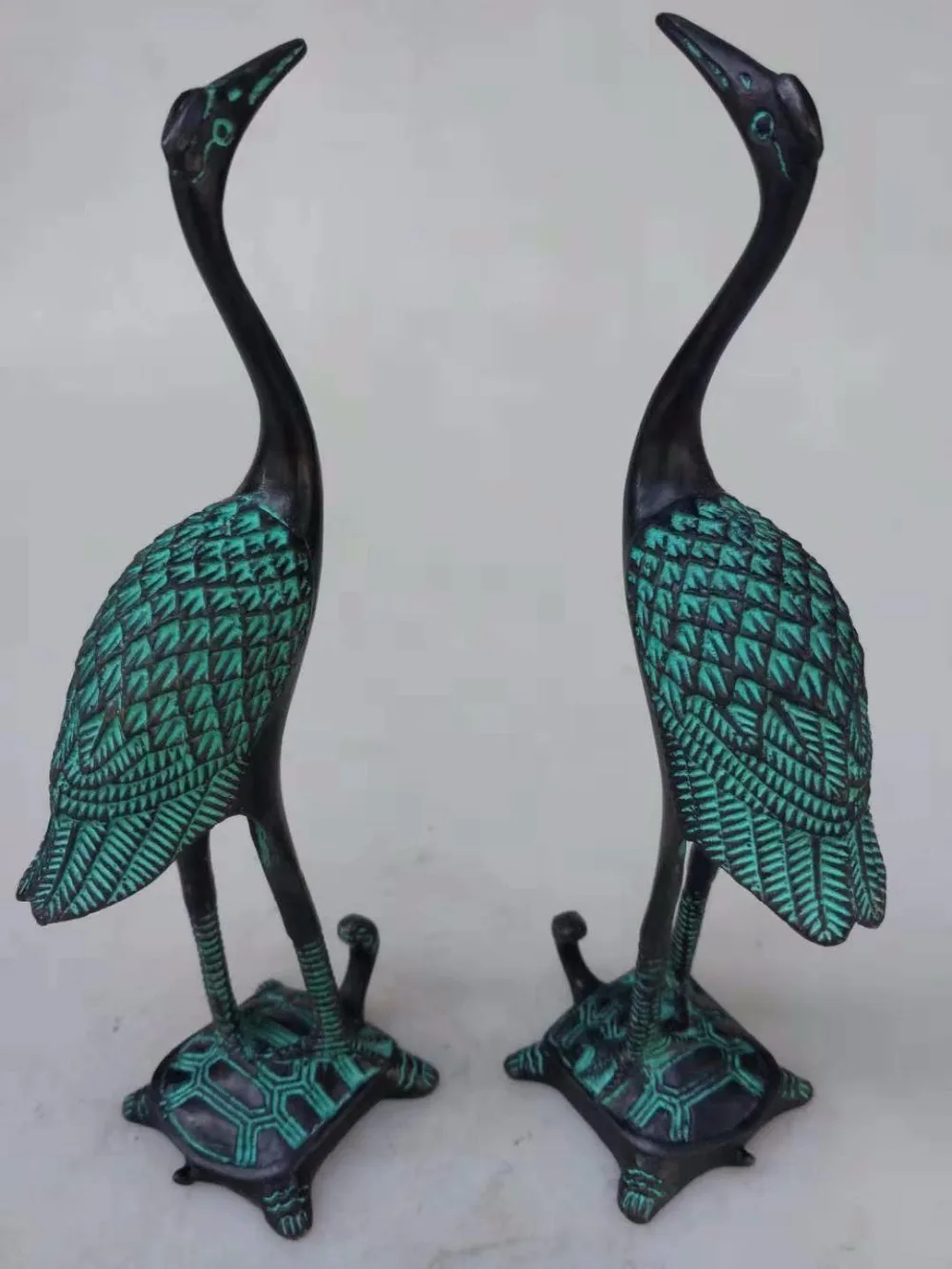 

2018new style Hot sale Antique bronze Red-crowned crane Tortoise Home Decoration, Pendulum Felicitous wish of making money