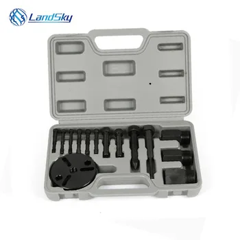 

14 sets AC split suction disc tool chuck Auto Conditioning Compressor Clutch Armature Plate Puller Remover Set Repair Tool Kits