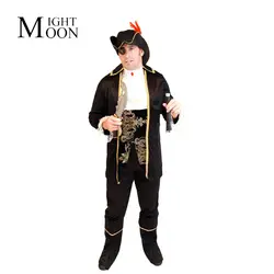 MOONIGHT Для мужчин пиратский костюм фильм Капитан пират Сорвиголовы Костюмы Хеллоуин костюм
