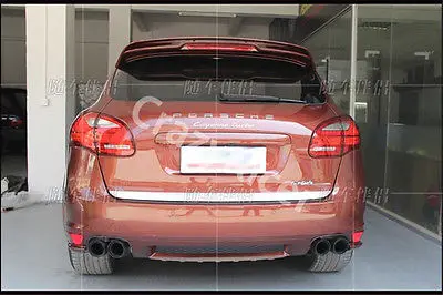 Для Porsche Cayenne V6 черный хвост выхлопные трубы глушитель трубы 2011- DHL