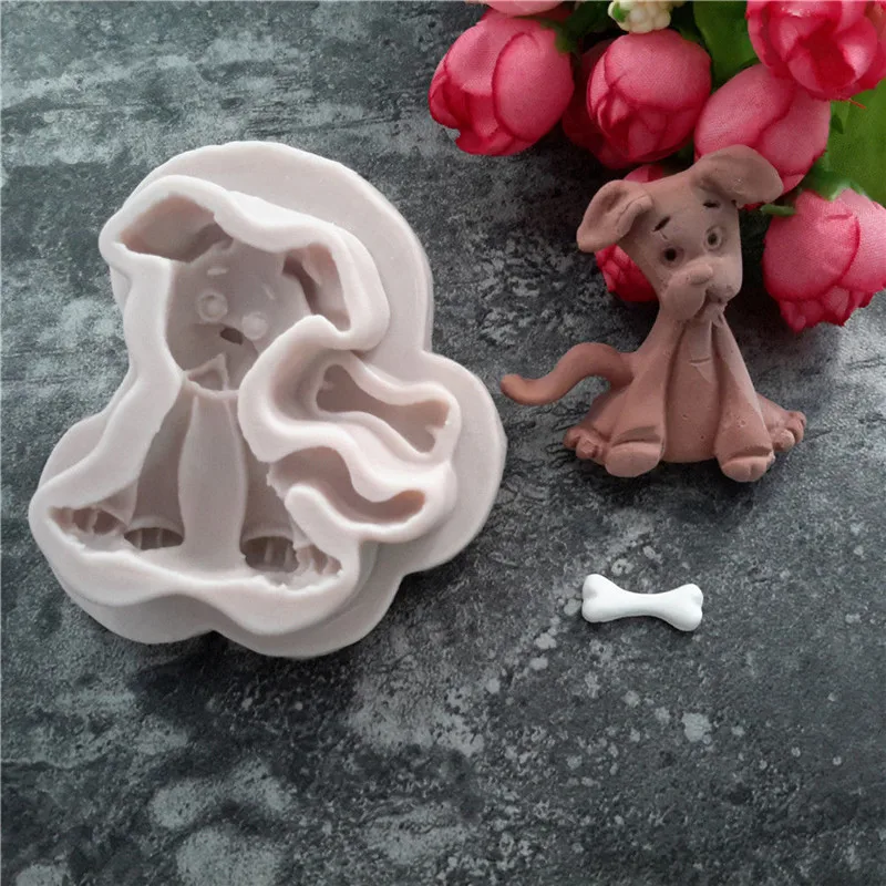 

DIY 3D Dog Shape Food Grade Silicone Cake Decorating Mold Tool Soap Sugar Chocolate Cake Molds Fondant Decoration Bakeware Tools