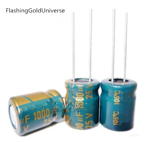 20шт 25 в 1000 мкФ электролитическая фотомагнитная Деталь: 10*13|electrolytic capacitors|1000uf 25v25v