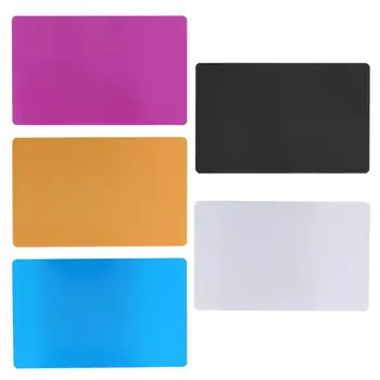 

50Pcs Ultra Thin Laser Mark Engraved Metal Smooth Business Visiting Name Cards Aluminium Alloy Blanks Impressive Wholesal