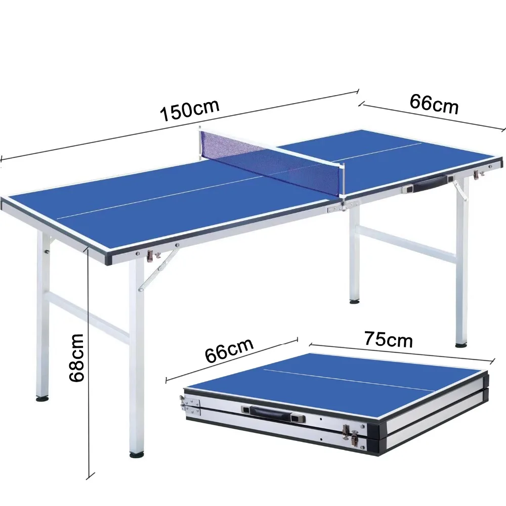 Профессиональный мини-Портативный складные столы для настольного тенниса для родителя-ребенка студента взрослая спортивная игра в помещениях 150(Д)* 66 мм(Ш)* 68(H) см 18 кг