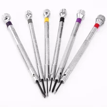 Brand New 6pcs Color 0 8 1 6mm Jewellers Watch Open Cover Flat Tip Miniature Screwdriver