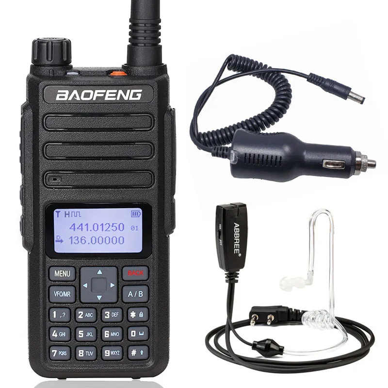 

BAOFENG DM-860 Dual Band Dual Time Slot Digital Walkie Talkie Transceiver DMR Motrobo Tier1 Tier2 Portable Radio DM-1801+Headset