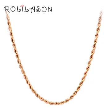 

Top popular Design Wholesale gold tone 58cm Perimeter Chains Necklaces fashion jewelry LN102