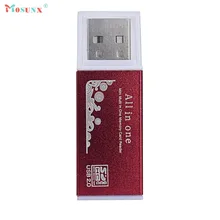 Mosunx Advanced Reader Универсальный USB 2,0 все в 1 мульти SD TF кард-ридер для ПК компьютера мобильного телефона высокое качество 1 шт