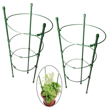 

Creative 60cm Plant Support Frame Vine Climbing Plant Trellis Tomato Vines Peppers Plants Support Pot Vine Climbing Rack