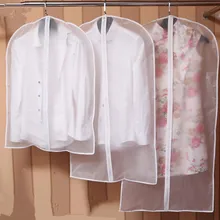 Прозрачный PEVA пластик для хранения одежды костюм пальто пылезащитный чехол для шкафа Джек пальто Органайзер Сумка Для Хранения Чехол