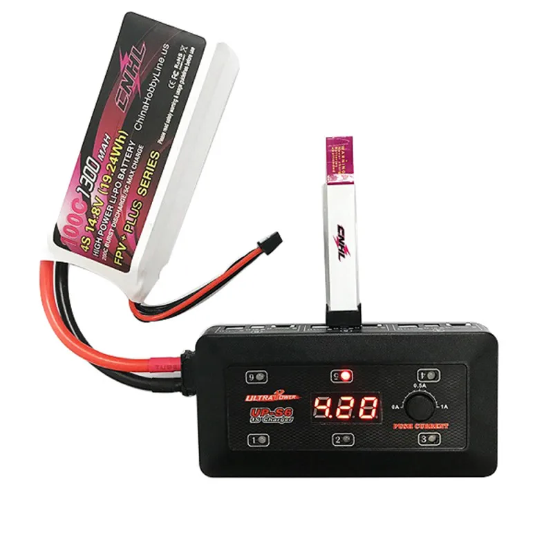 

Ultra Power UP-S6 6x4.35W DC 1S Digital Screen Balance Charger For Micro MX MCPX LiPO/LiHVO Battery For RC Multicopter Part