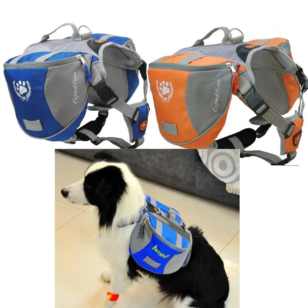 Buy Outdoor Adjustable Pet Dog Bag Large Saddle Bag Large Capacity Dog Backpack