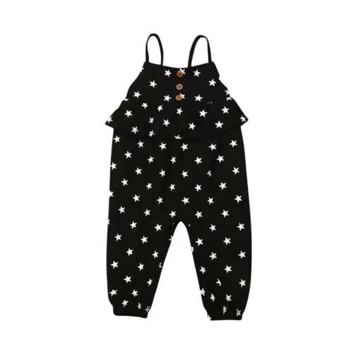 

Newborn Kid Baby Girls Star Romper Sleeveless Jumpsuit Outfit Set Sunsuit Playsuit