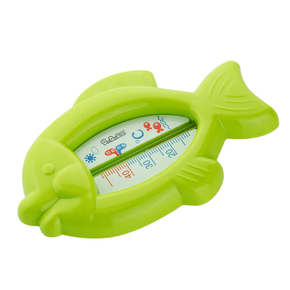 Kfckey детская ванночка температура воды тестер игрушка милый термометр в форме рыбы - Цвет: Зеленый