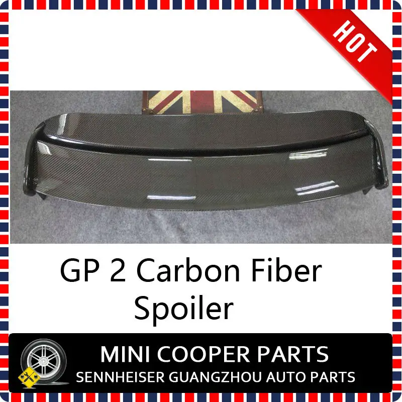 Brand New Real GP2 Carbon Fiber Style UV Protected Spoiler With Original Factory Glue For mini cooper R56 only(1 Pcs/Set