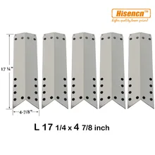 Hisencn 93051 5 шт/pk универсальная сменная деталь для газового гриля из нержавеющей стали, теплоизолирующая защитный лист для Duro 720-0584A, Kenmore газовые грили